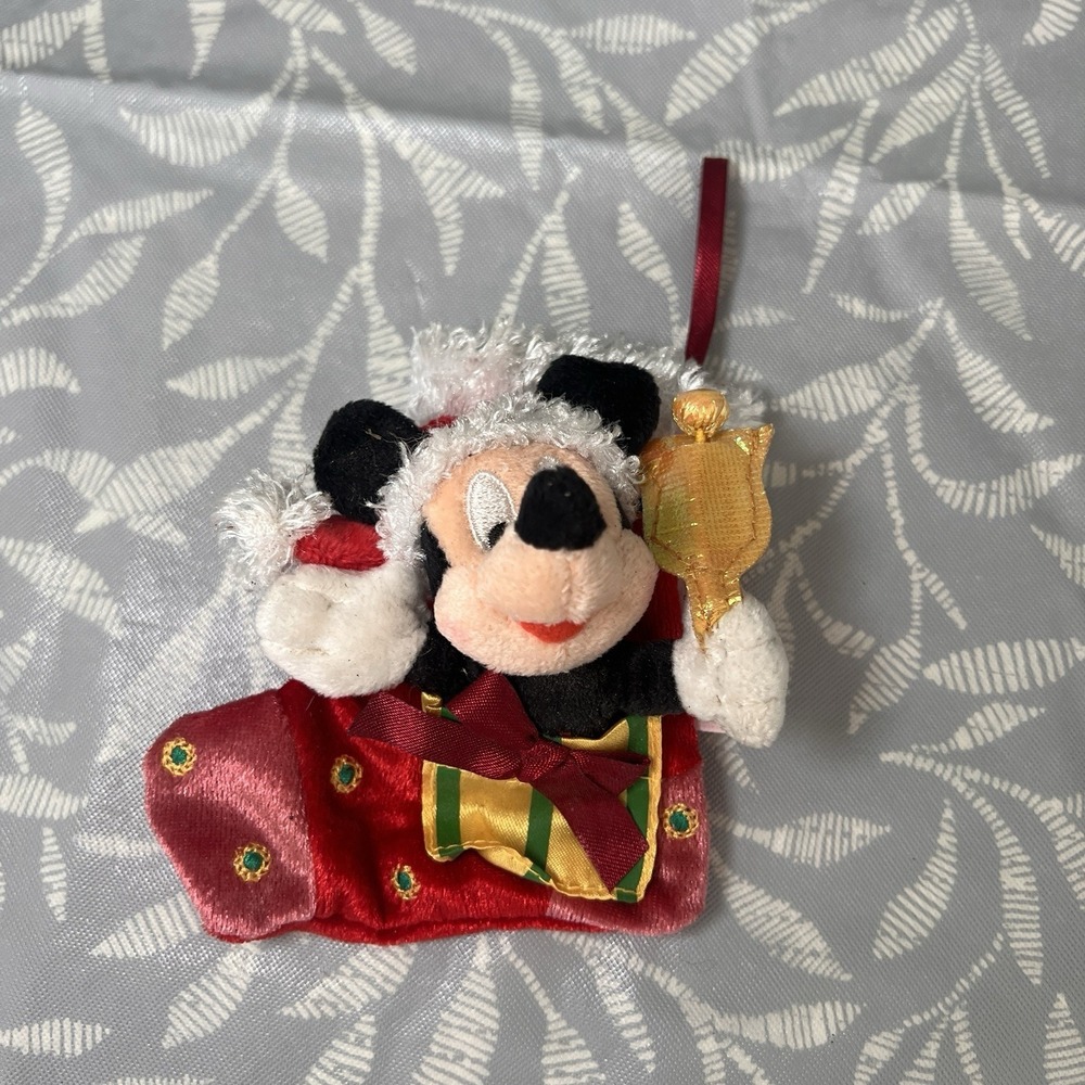 disney store exclusive mickey mouse christmas stocking mini stocking